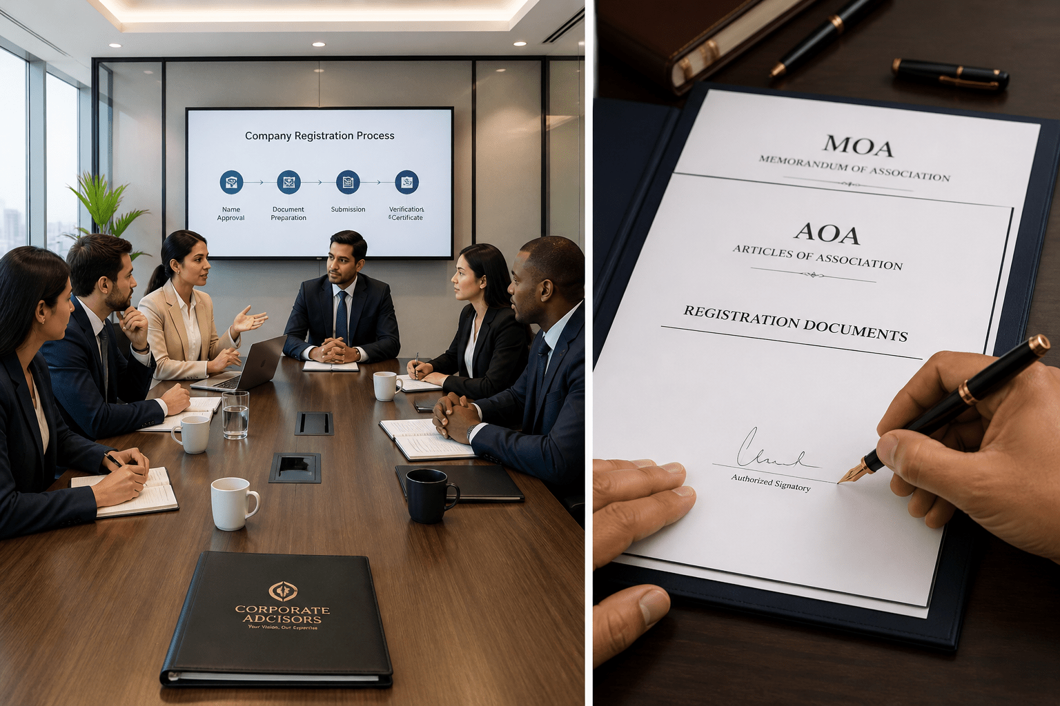 Foreign Company Registration Bangladesh - Document Signing & MOA AOA